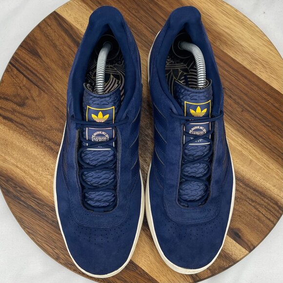 Adidas Puig Night Sky Blue Suede Mens 10 Skateboarding Shoes FY0438 - Picture 10 of 14